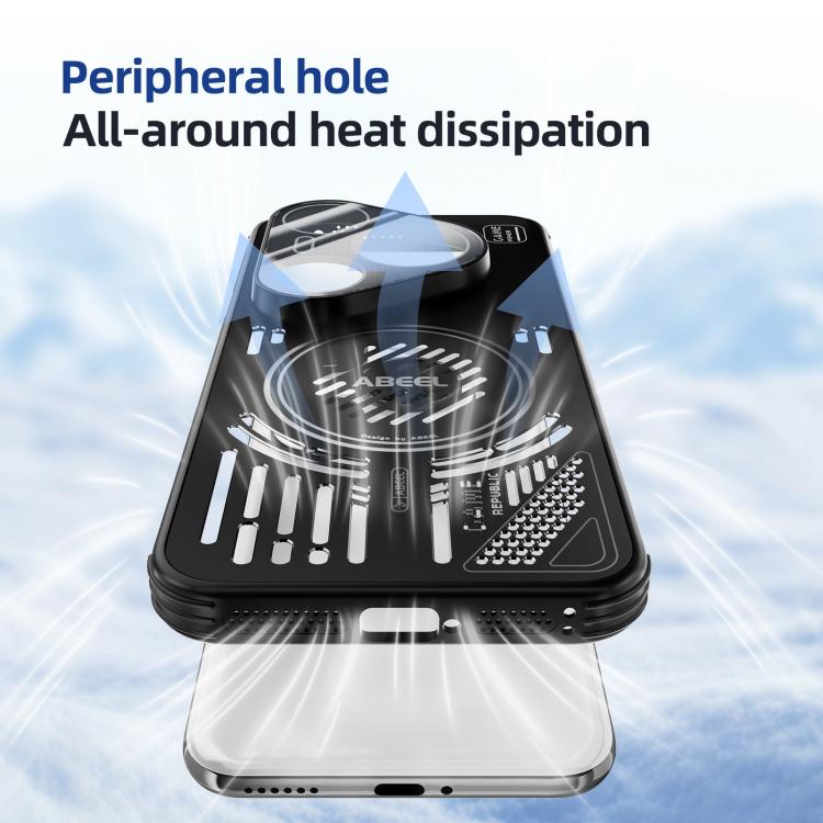For Huawei Pura 80 Pro / Pura 80 Pro+ 5G ABEEL Ice Fox Series Magsafe Heat Sink Cooling Phone Case