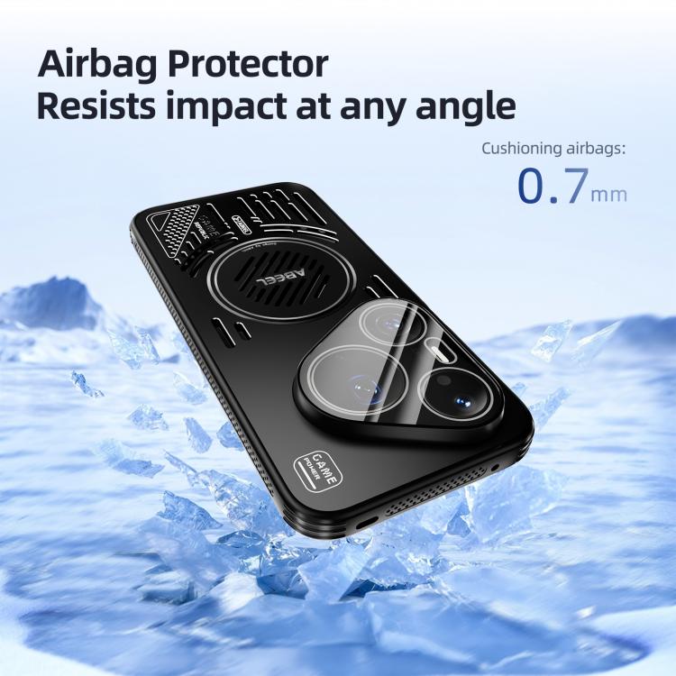 For Huawei Pura 90 Pro Max 5G ABEEL Ice Fox Series Magsafe Heat Sink Cooling Phone Case