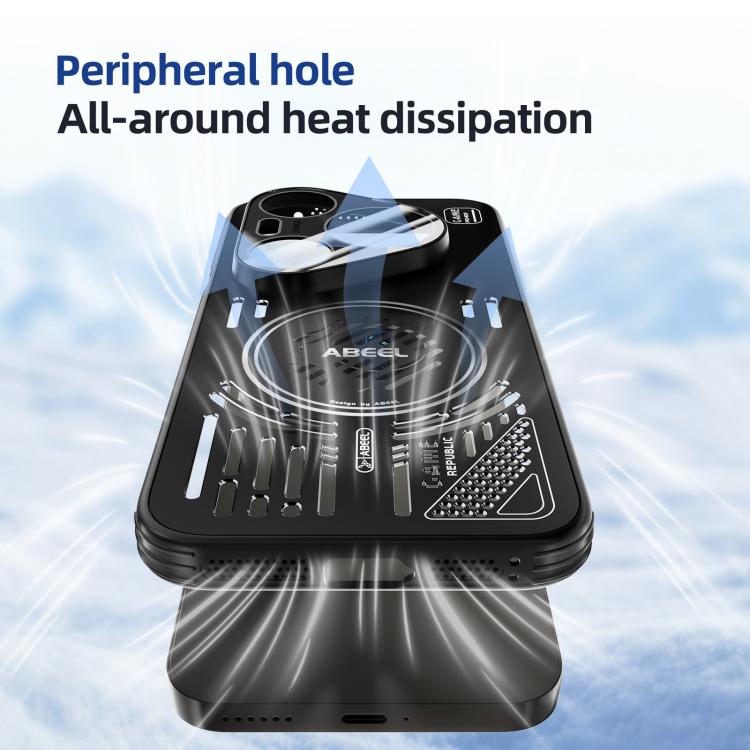 For Huawei Pura 90 Pro 5G ABEEL Ice Fox Series Magsafe Heat Sink Cooling Phone Case