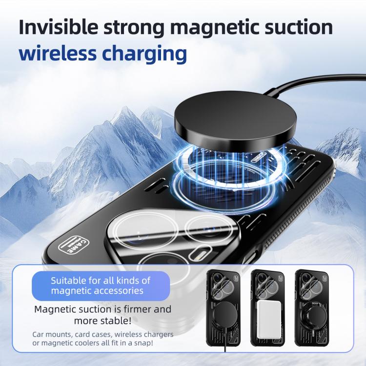For Huawei Pura 90 Pro 5G ABEEL Ice Fox Series Magsafe Heat Sink Cooling Phone Case