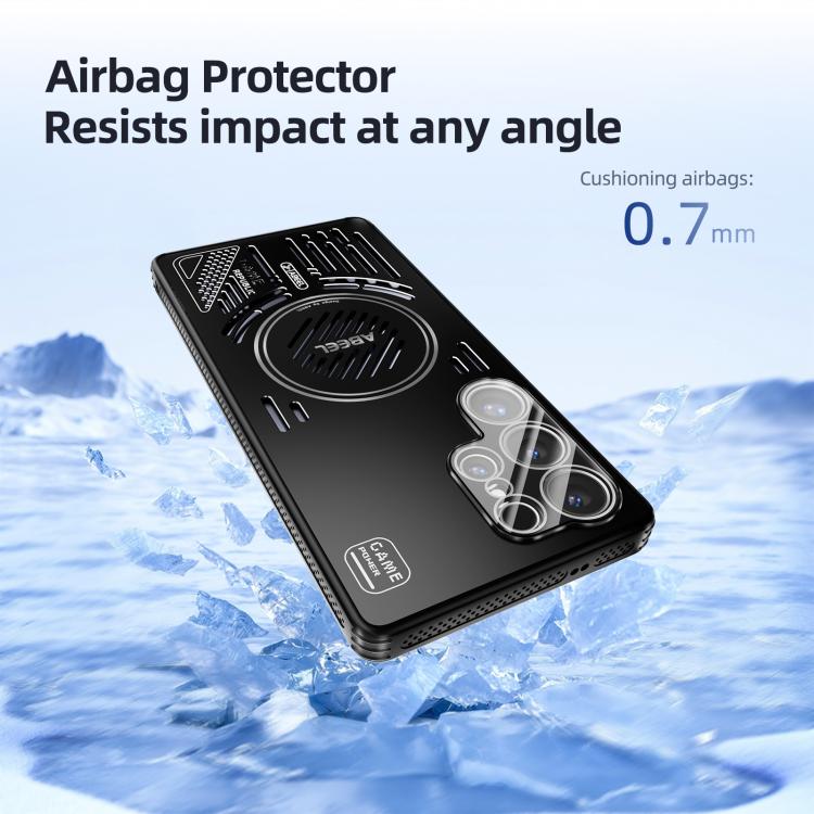 For Samsung Galaxy S25 Edge 5G ABEEL Ice Fox Series Magsafe Heat Sink Cooling Phone Case