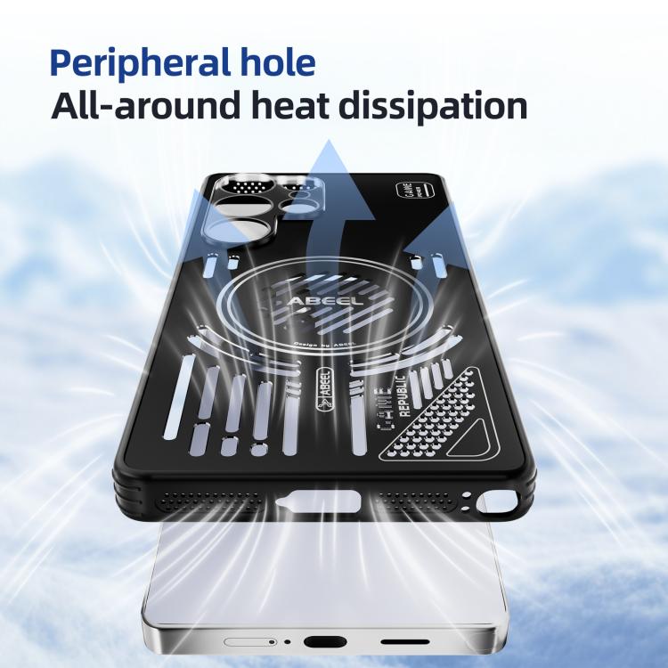 For Samsung Galaxy S25 5G ABEEL Ice Fox Series Magsafe Heat Sink Cooling Phone Case