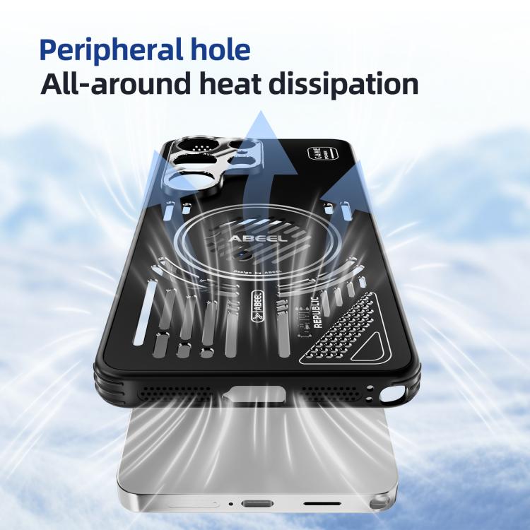 For Samsung Galaxy S26 Ultra 5G ABEEL Ice Fox Series Magsafe Heat Sink Cooling Phone Case