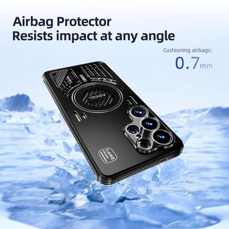 For Samsung Galaxy S26 Ultra 5G ABEEL Ice Fox Series Magsafe Heat Sink Cooling Phone Case