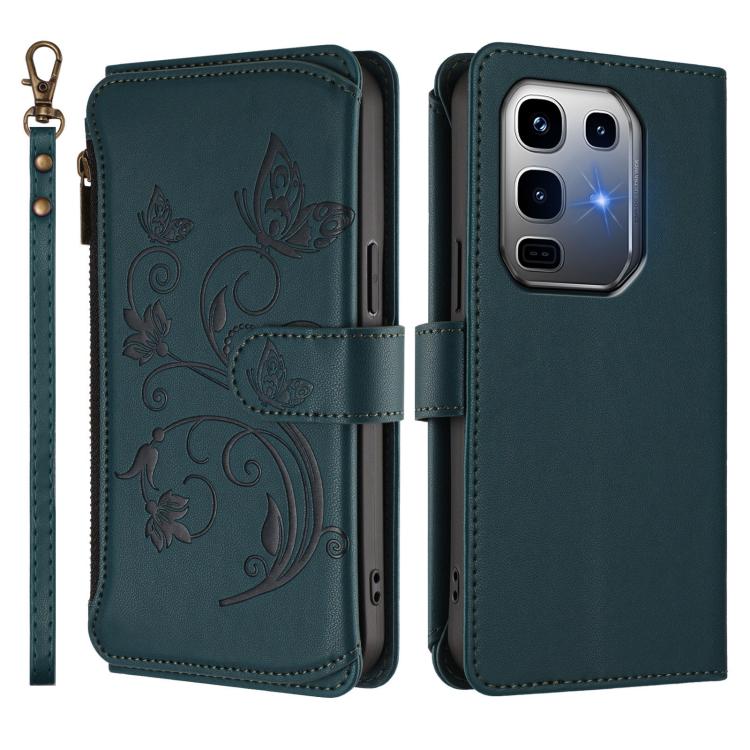 For Infinix Note 50 Pro+ 5G Butterfly Love Flower Multi-card Zipper Wallet Leather Phone Case
