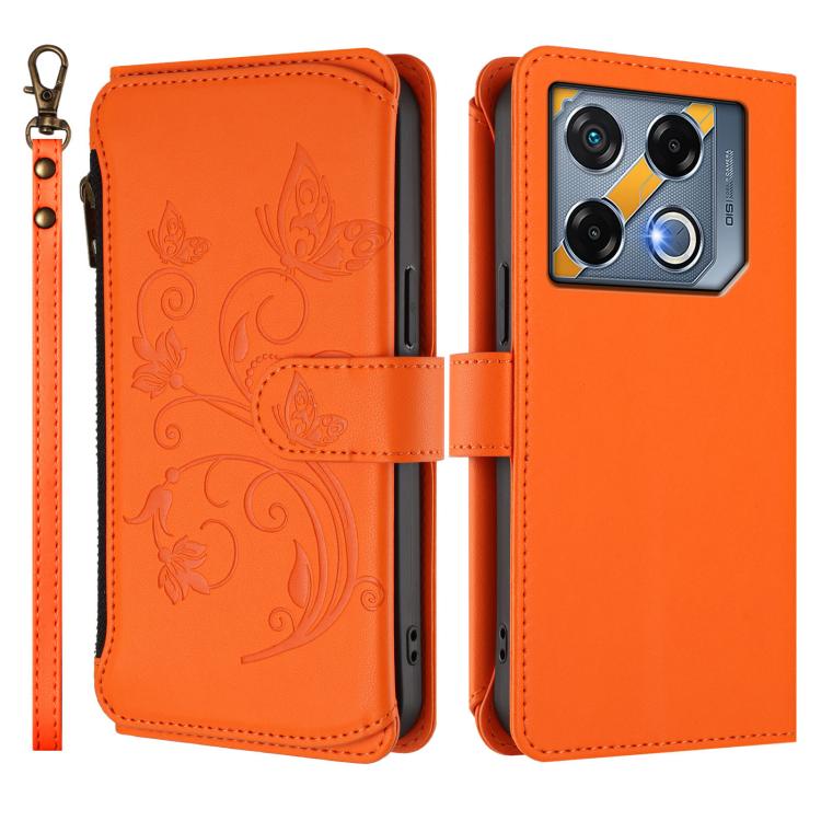 For Infinix GT 20 Pro 5G Butterfly Love Flower Multi-card Zipper Wallet Leather Phone Case