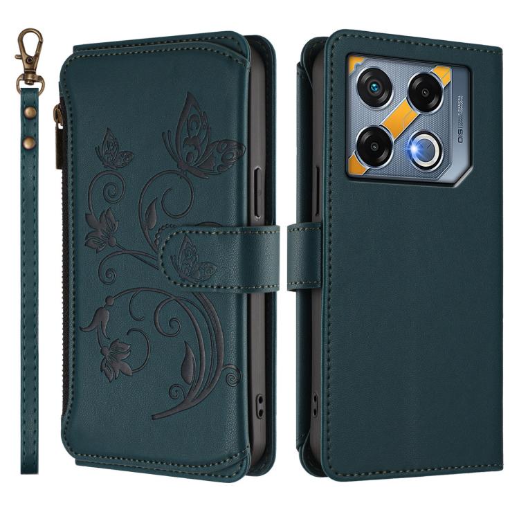 For Infinix GT 20 Pro 5G Butterfly Love Flower Multi-card Zipper Wallet Leather Phone Case