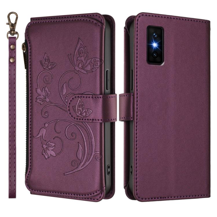 For Infinix GT 30 Pro Butterfly Love Flower Multi-card Zipper Wallet Leather Phone Case