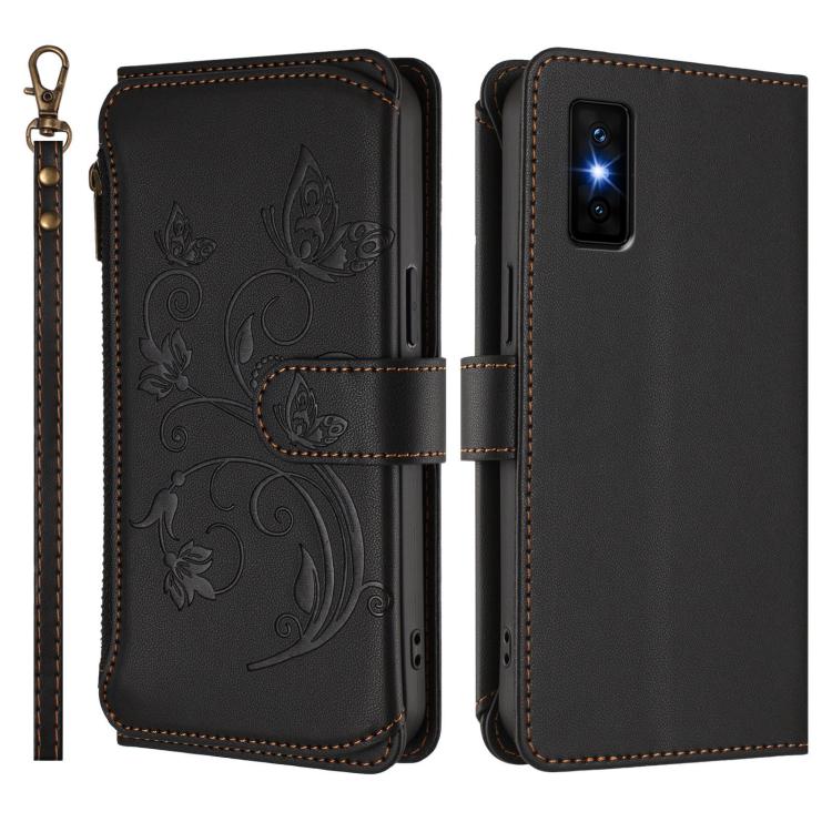 For Infinix GT 30 Pro Butterfly Love Flower Multi-card Zipper Wallet Leather Phone Case