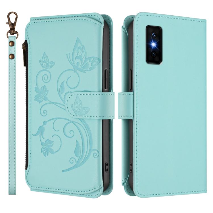 For Infinix GT 30 Pro Butterfly Love Flower Multi-card Zipper Wallet Leather Phone Case