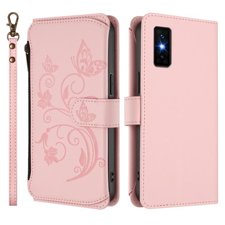 For Infinix GT 30 Pro Butterfly Love Flower Multi-card Zipper Wallet Leather Phone Case