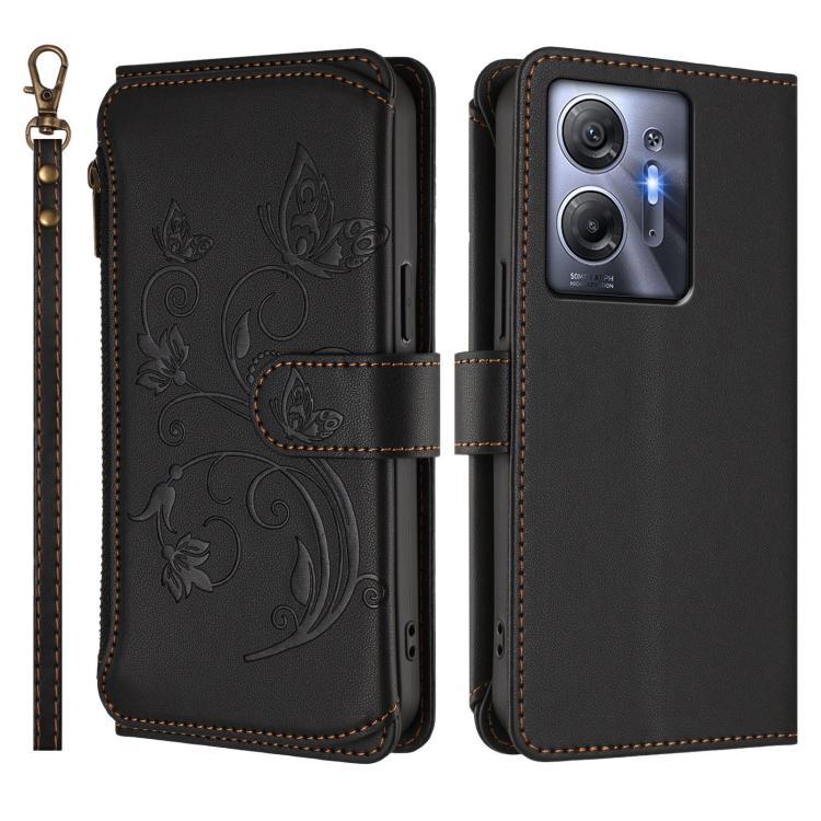 For Infinix Hot 30 5G Butterfly Love Flower Multi-card Zipper Wallet Leather Phone Case