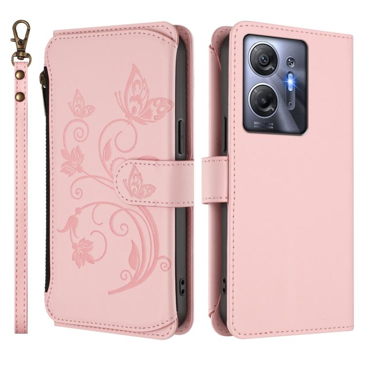 For Infinix Hot 30 5G Butterfly Love Flower Multi-card Zipper Wallet Leather Phone Case