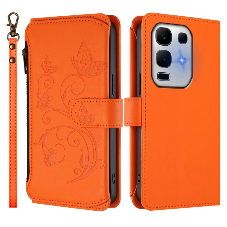 For Infinix Note 50X 5G Butterfly Love Flower Multi-card Zipper Wallet Leather Phone Case