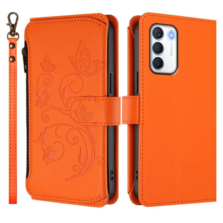 For Infinix Zero 5G 2023 Butterfly Love Flower Multi-card Zipper Wallet Leather Phone Case