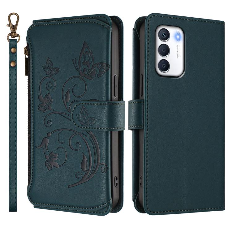 For Infinix Zero 5G 2023 Butterfly Love Flower Multi-card Zipper Wallet Leather Phone Case