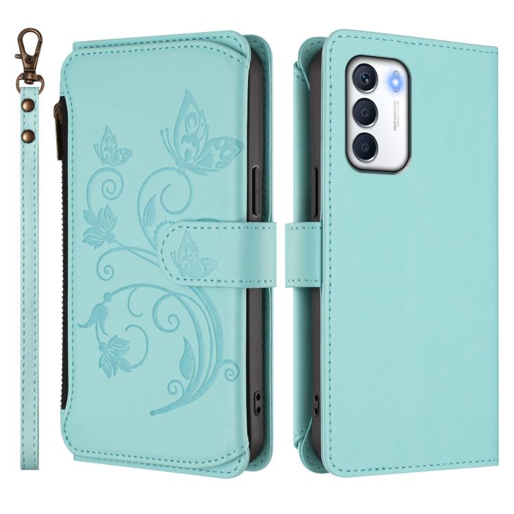 For Infinix Zero 5G 2023 Butterfly Love Flower Multi-card Zipper Wallet Leather Phone Case