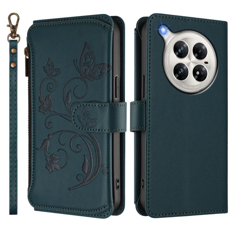 For Infinix Zero 40 4G Butterfly Love Flower Multi-card Zipper Wallet Leather Phone Case