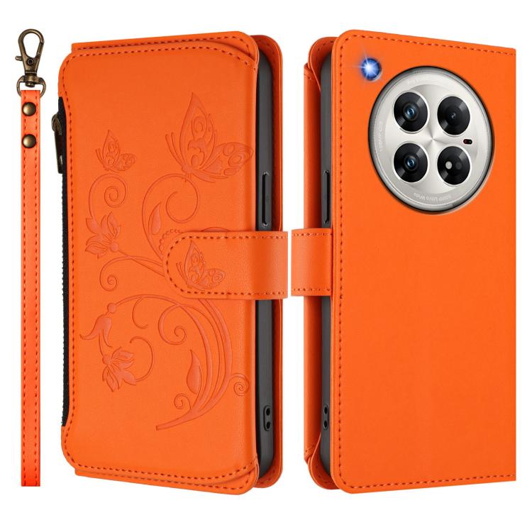 For Infinix Zero 40 5G Butterfly Love Flower Multi-card Zipper Wallet Leather Phone Case
