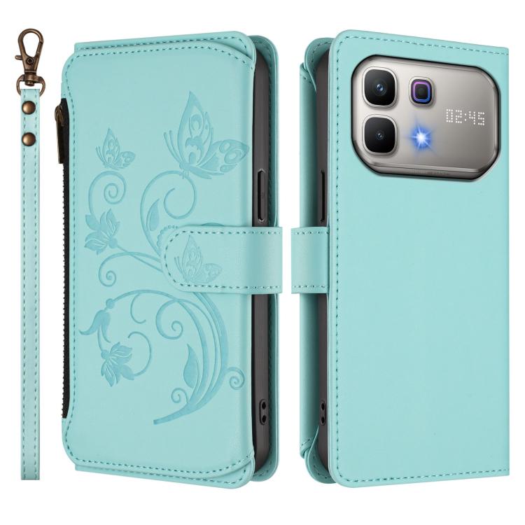 For Infinix Note 60 / 60 Pro 5G Butterfly Love Flower Multi-card Zipper Wallet Leather Phone Case