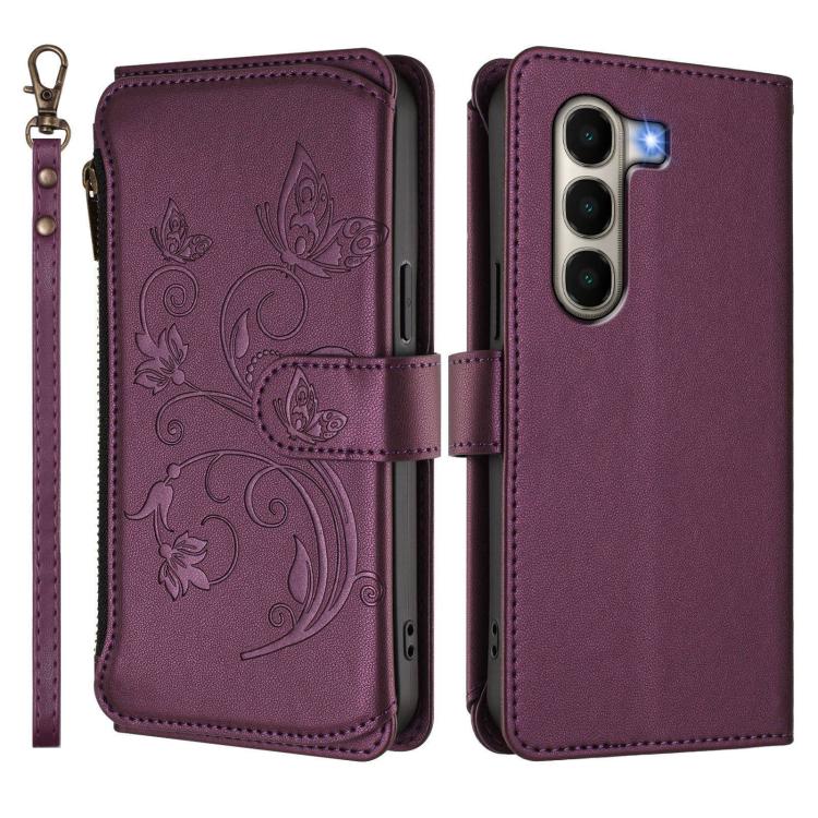 For Itel A95 5G Butterfly Love Flower Multi-card Zipper Wallet Leather Phone Case