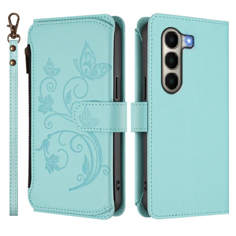 For Itel A95 5G Butterfly Love Flower Multi-card Zipper Wallet Leather Phone Case