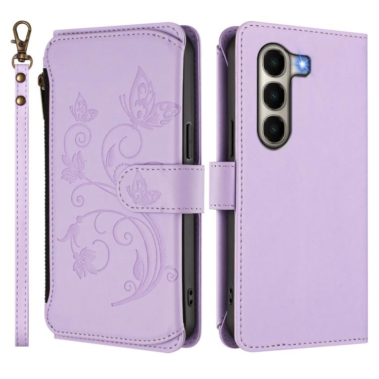 For Itel A95 5G Butterfly Love Flower Multi-card Zipper Wallet Leather Phone Case