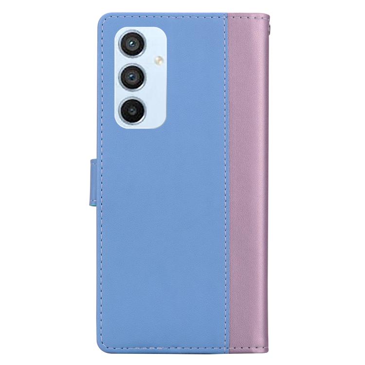 For Samsung Galaxy A54 5G Embossed Two-Color Leather Phone Case
