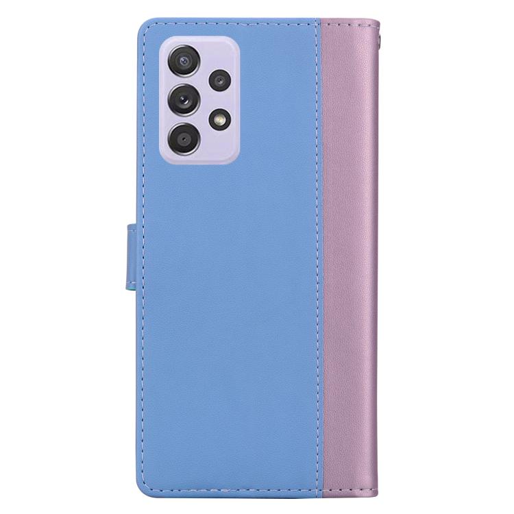 For Samsung Galaxy A52 / A52s 5G Embossed Two-Color Leather Phone Case