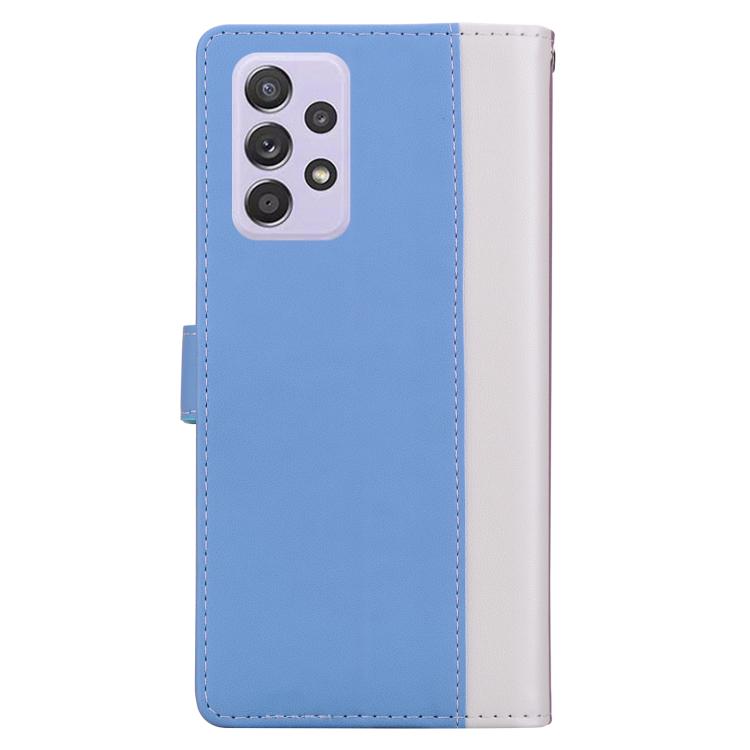 For Samsung Galaxy A52 / A52s 5G Embossed Two-Color Leather Phone Case