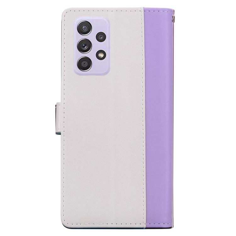 For Samsung Galaxy A52 / A52s 5G Embossed Two-Color Leather Phone Case