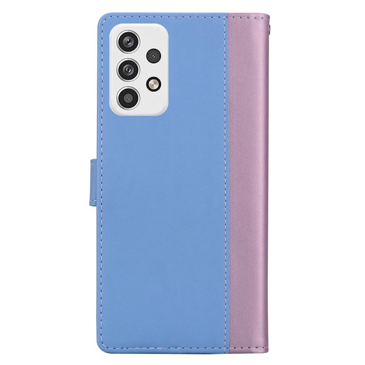 For Samsung Galaxy A32 4G Embossed Two-Color Leather Phone Case