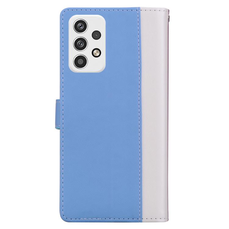 For Samsung Galaxy A32 4G Embossed Two-Color Leather Phone Case