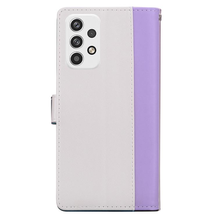 For Samsung Galaxy A32 4G Embossed Two-Color Leather Phone Case