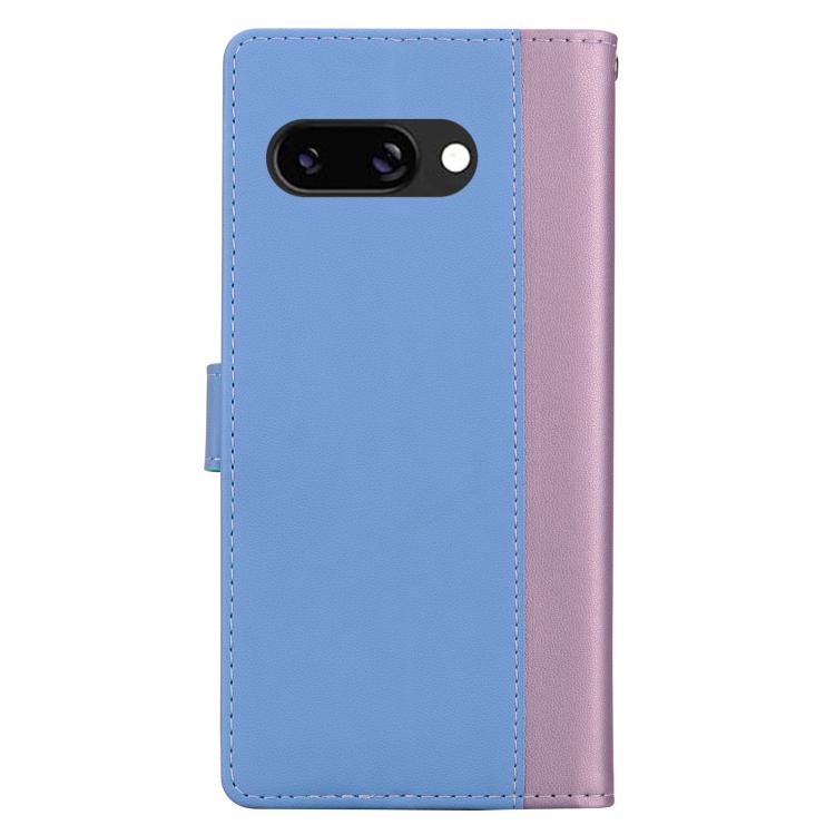 For Google Pixel 9a Embossed Two-Color Leather Phone Case