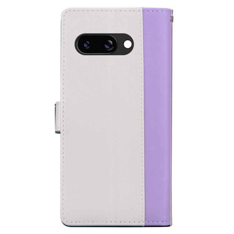 For Google Pixel 9a Embossed Two-Color Leather Phone Case