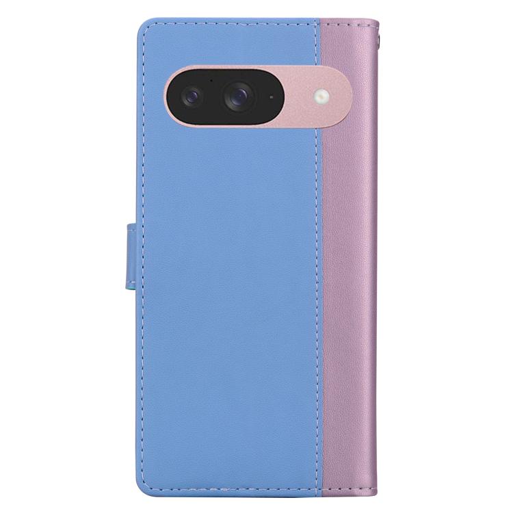 For Google Pixel 9 Embossed Two-Color Leather Phone Case