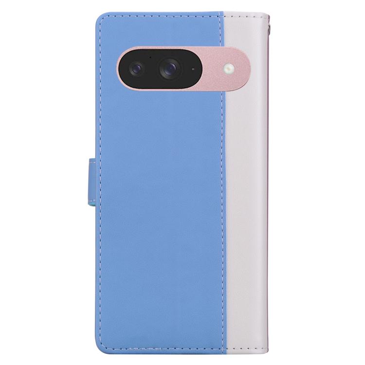 For Google Pixel 9 Embossed Two-Color Leather Phone Case