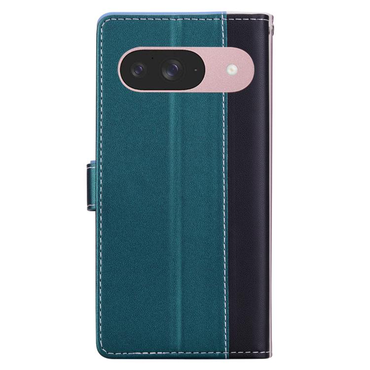 For Google Pixel 9 Embossed Two-Color Leather Phone Case