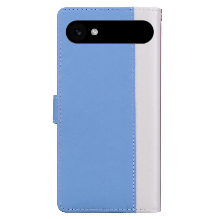 For iPhone Air Embossed Two-Color Leather Phone Case