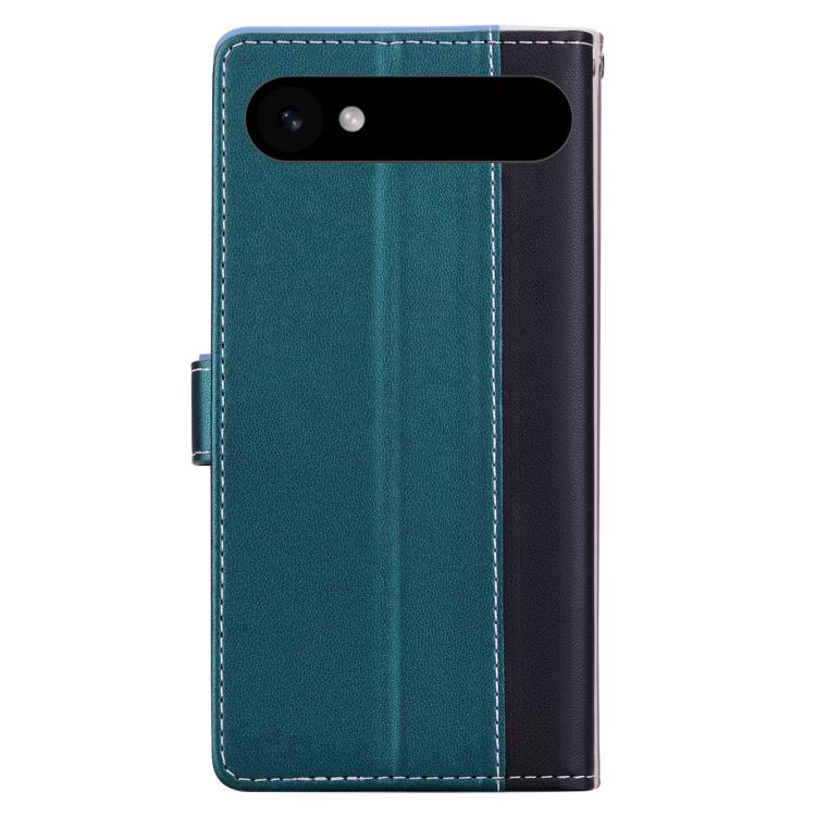For iPhone Air Embossed Two-Color Leather Phone Case