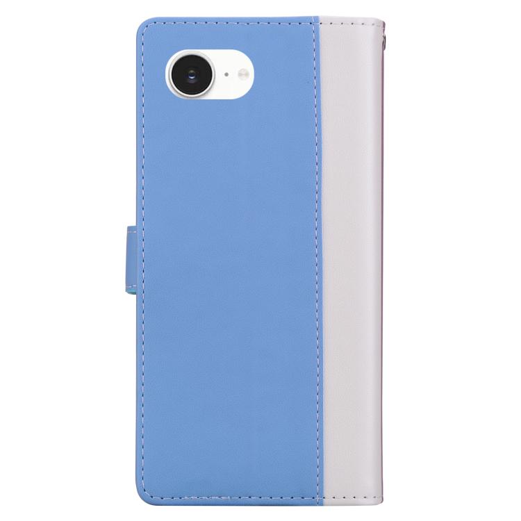 For iPhone 17e / 16e Embossed Two-Color Leather Phone Case