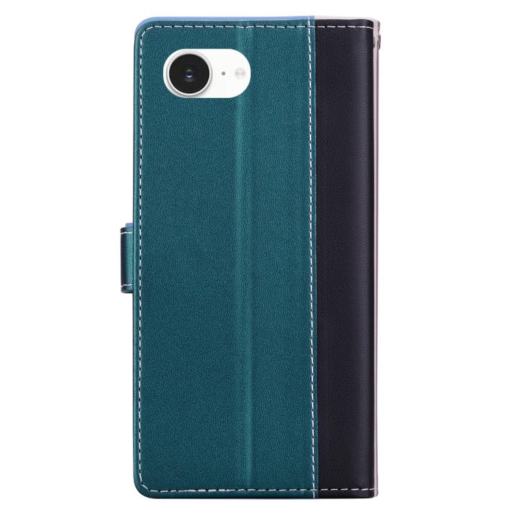 For iPhone 17e / 16e Embossed Two-Color Leather Phone Case