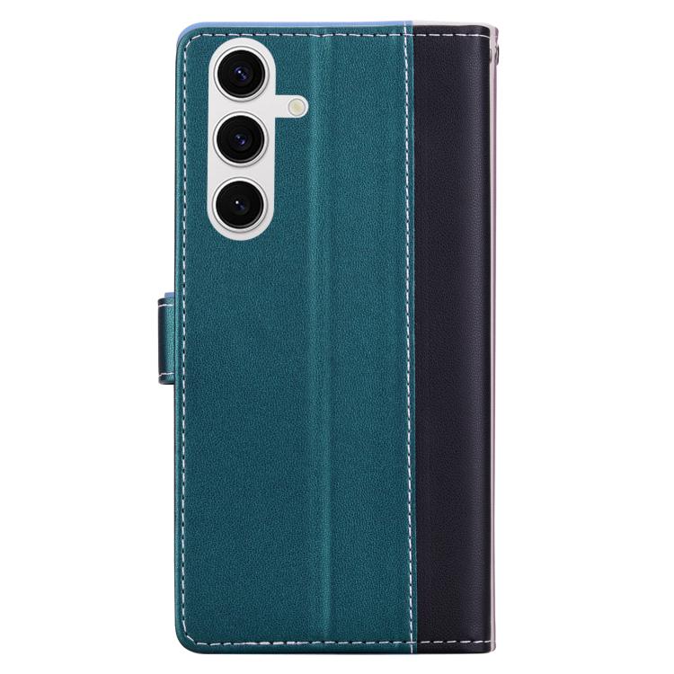 For Samsung Galaxy S25+ 5G Embossed Two-Color Leather Phone Case