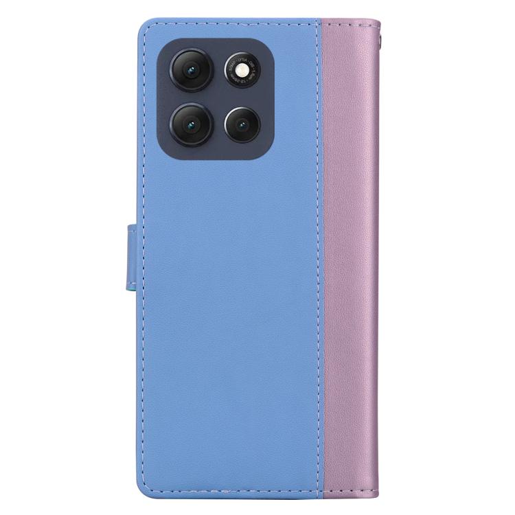 For Motorola Moto G56 5G Embossed Two-Color Leather Phone Case