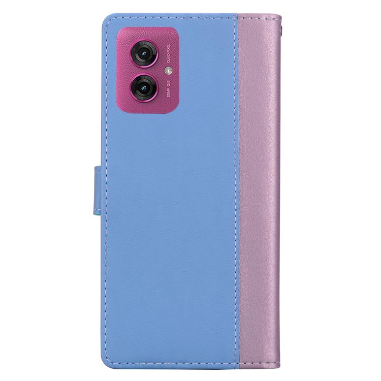 For Motorola Moto G55 Embossed Two-Color Leather Phone Case