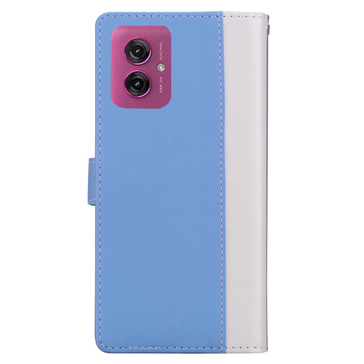 For Motorola Moto G55 Embossed Two-Color Leather Phone Case