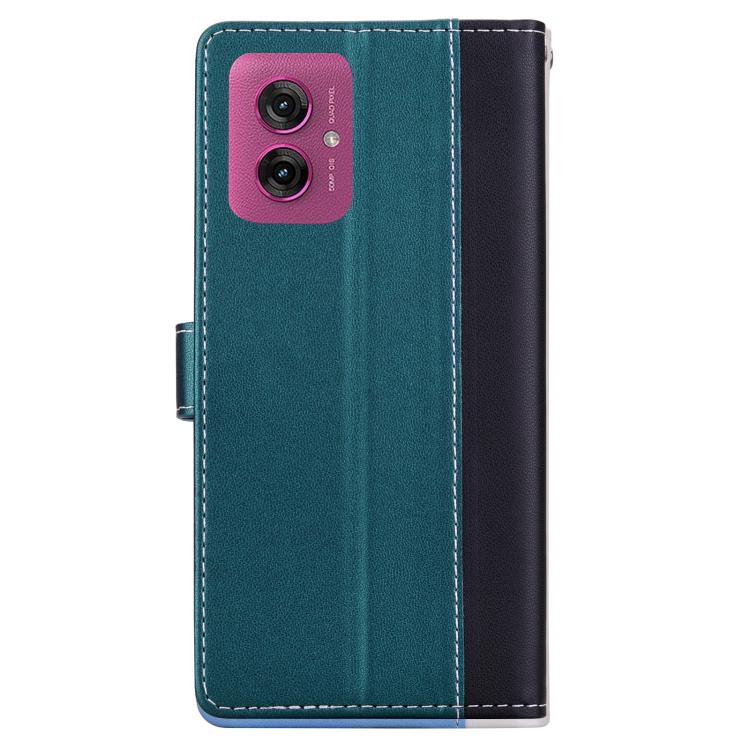 For Motorola Moto G55 Embossed Two-Color Leather Phone Case