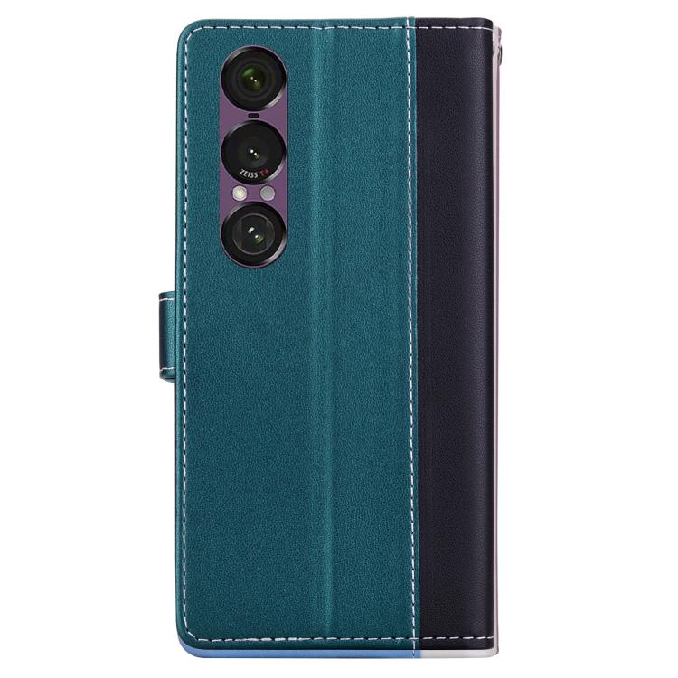 For Sony Xperia 1 VII Embossed Two-Color Leather Phone Case