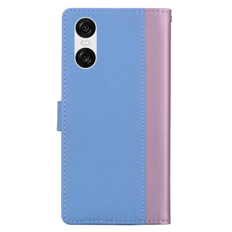 For Sony Xperia 10 VI Embossed Two-Color Leather Phone Case